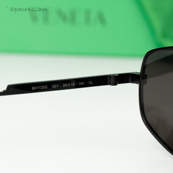 Bottega Veneta Women Sunglasses Black Grey Pilot BV1125S 001 BRAND NEW main image 5